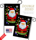 Cute Santa - Christmas Winter Vertical Impressions Decorative Flags HG192239 Made In USA