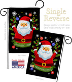Cute Santa - Christmas Winter Vertical Impressions Decorative Flags HG192239 Made In USA