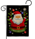 Cute Santa - Christmas Winter Vertical Impressions Decorative Flags HG192239 Made In USA
