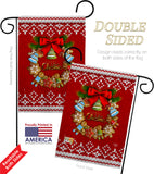 Gingerbread Wreath - Christmas Winter Vertical Impressions Decorative Flags HG192249 Made In USA