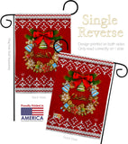 Gingerbread Wreath - Christmas Winter Vertical Impressions Decorative Flags HG192249 Made In USA