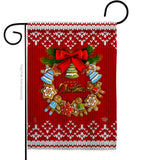 Gingerbread Wreath - Christmas Winter Vertical Impressions Decorative Flags HG192249 Made In USA