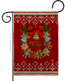 Gingerbread Wreath - Christmas Winter Vertical Impressions Decorative Flags HG192249 Made In USA