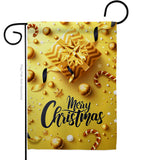 Golden Christmas - Christmas Winter Vertical Impressions Decorative Flags HG192250 Made In USA