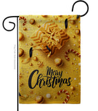 Golden Christmas - Christmas Winter Vertical Impressions Decorative Flags HG192250 Made In USA
