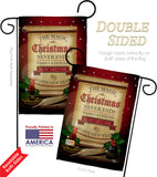 Magic Christmas - Christmas Winter Vertical Impressions Decorative Flags HG192267 Made In USA