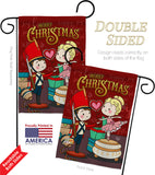 Nutcracker & Bellet Doll - Christmas Winter Vertical Impressions Decorative Flags HG192290 Made In USA