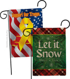 Christmas Snow - Christmas Winter Vertical Impressions Decorative Flags HG120281 Made In USA