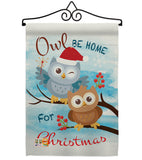 Owl Xmas - Christmas Winter Vertical Impressions Decorative Flags HG114004 Made In USA