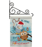 Owl Xmas - Christmas Winter Vertical Impressions Decorative Flags HG114004 Made In USA