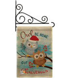 Owl Xmas - Christmas Winter Vertical Impressions Decorative Flags HG114004 Made In USA