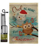 Owl Xmas - Christmas Winter Vertical Impressions Decorative Flags HG114004 Made In USA