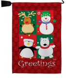 Pal's Greetings - Christmas Winter Vertical Impressions Decorative Flags HG114063 Made In USA