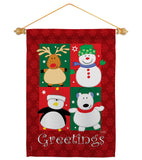 Pal's Greetings - Christmas Winter Vertical Impressions Decorative Flags HG114063 Made In USA