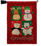 Pal's Greetings - Christmas Winter Vertical Impressions Decorative Flags HG114063 Made In USA