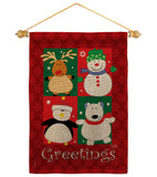 Pal's Greetings - Christmas Winter Vertical Impressions Decorative Flags HG114063 Made In USA