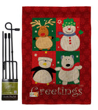 Pal's Greetings - Christmas Winter Vertical Impressions Decorative Flags HG114063 Made In USA