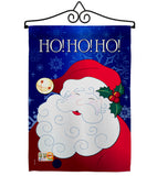 Santa Ho Ho Ho - Christmas Winter Vertical Impressions Decorative Flags HG114064 Made In USA