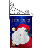 Santa Ho Ho Ho - Christmas Winter Vertical Impressions Decorative Flags HG114064 Made In USA