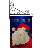 Santa Ho Ho Ho - Christmas Winter Vertical Impressions Decorative Flags HG114064 Made In USA