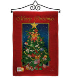 Merry Christmas Tree - Christmas Winter Vertical Impressions Decorative Flags HG114079 Imported