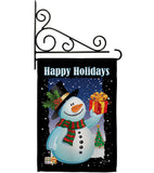 Holiday Snowman - Christmas Winter Vertical Impressions Decorative Flags HG114080 Made In USA
