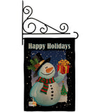 Holiday Snowman - Christmas Winter Vertical Impressions Decorative Flags HG114080 Made In USA