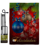 Felicidades - Christmas Winter Vertical Impressions Decorative Flags HG114084 Imported