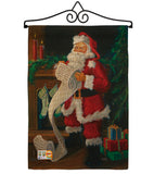 Santa's List - Christmas Winter Vertical Impressions Decorative Flags HG114088 Made In USA