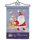 Santa's Star - Christmas Winter Vertical Impressions Decorative Flags HG114089 Made In USA