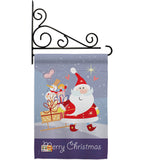 Santa's Star - Christmas Winter Vertical Impressions Decorative Flags HG114089 Made In USA