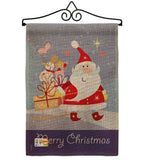 Santa's Star - Christmas Winter Vertical Impressions Decorative Flags HG114089 Made In USA