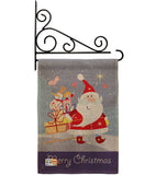 Santa's Star - Christmas Winter Vertical Impressions Decorative Flags HG114089 Made In USA