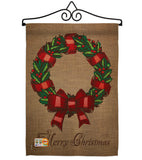 Wreath - Christmas Winter Vertical Impressions Decorative Flags HG114108 Made In USA