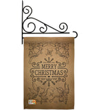 Merry Christmas Bells - Christmas Winter Vertical Impressions Decorative Flags HG114113 Made In USA