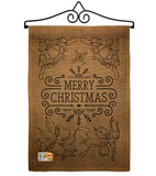 Merry Christmas Bells - Christmas Winter Vertical Impressions Decorative Flags HG114113 Made In USA