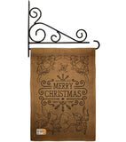 Merry Christmas Bells - Christmas Winter Vertical Impressions Decorative Flags HG114113 Made In USA