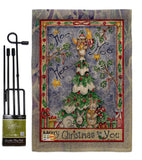 Merry Christmas to You - Christmas Winter Vertical Impressions Decorative Flags HG114124 Made In USA