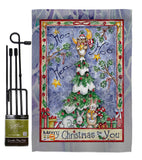 Merry Christmas to You - Christmas Winter Vertical Impressions Decorative Flags HG114124 Made In USA