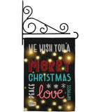 Lightful Merry Christmas Love - Christmas Winter Vertical Impressions Decorative Flags HG114144 Made In USA