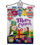 Santa Helper Merry Christams - Christmas Winter Vertical Impressions Decorative Flags HG114147 Made In USA