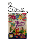 Santa Helper Merry Christams - Christmas Winter Vertical Impressions Decorative Flags HG114147 Made In USA