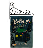 Believe The Magic Trailer - Christmas Winter Vertical Impressions Decorative Flags HG114152 Made In USA