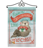 Christmas Like No Otter - Christmas Winter Vertical Impressions Decorative Flags HG114155 Made In USA