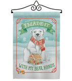 My Bear Hands - Christmas Winter Vertical Impressions Decorative Flags HG114156 Made In USA