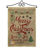 Love and Joy Linen - Christmas Winter Vertical Impressions Decorative Flags HG114167 Made In USA