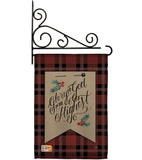 Glory to God - Christmas Winter Vertical Impressions Decorative Flags HG114168 Made In USA