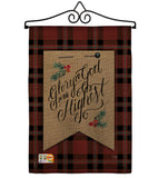 Glory to God - Christmas Winter Vertical Impressions Decorative Flags HG114168 Made In USA