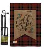 Glory to God - Christmas Winter Vertical Impressions Decorative Flags HG114168 Made In USA