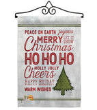 Christmas Wishes Words - Christmas Winter Vertical Impressions Decorative Flags HG114178 Made In USA